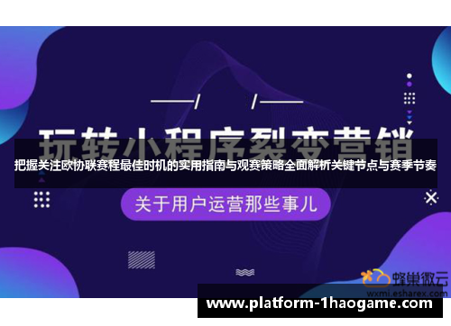 把握关注欧协联赛程最佳时机的实用指南与观赛策略全面解析关键节点与赛季节奏